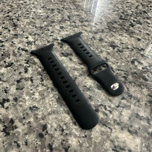 Black apple band watch
